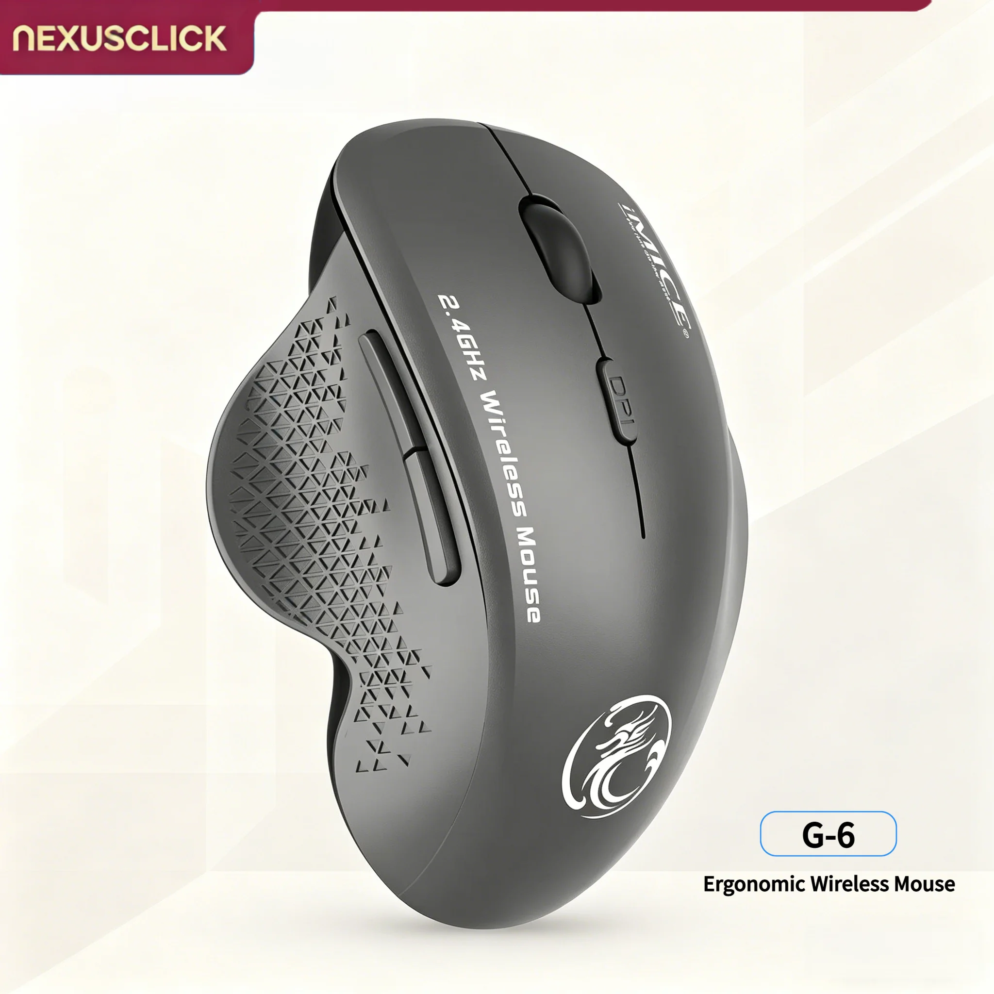 Laptop External Accessories - NexusClick Wireless Ergonomic Office Mouse with