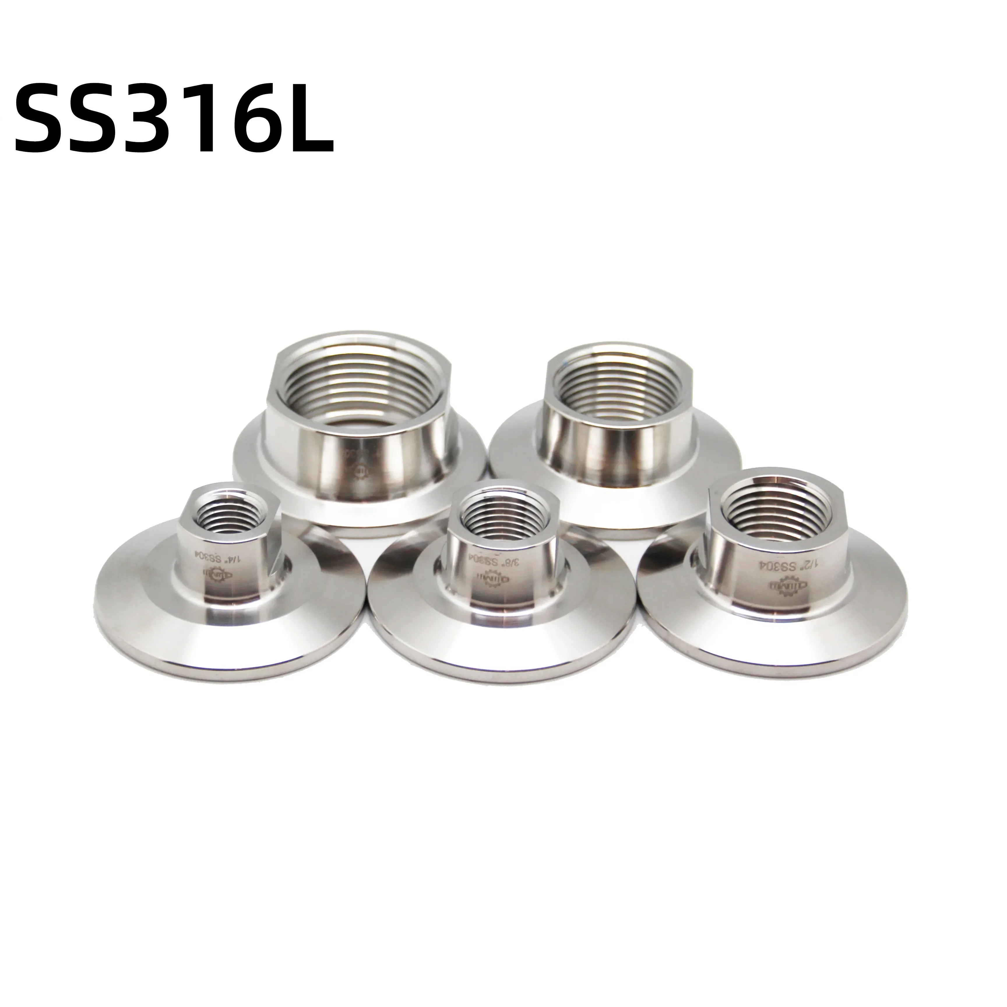 Stainless steel Tri Clamp  NPT Female adapter TC Tri clamp Female parts SS316L Pipe Fittings 25.4mm 34mm 50.5mm 64mm