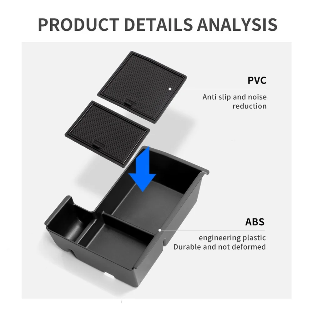 Interior Car Armrest Storage Box Designed for BYD ForSealion 6 RH Models to Maintain Neat Arrangement of Small Essentials