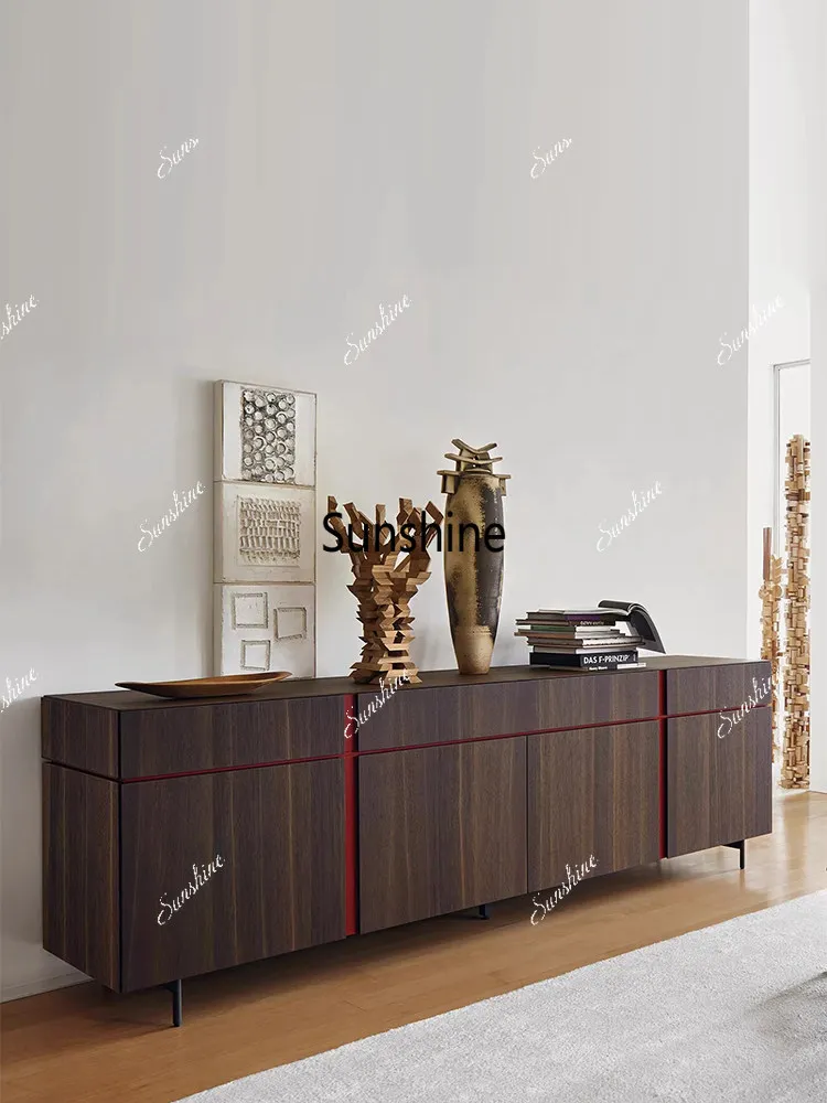 

Italian light luxury solid wood entry porch cabinet model room bedroom locker