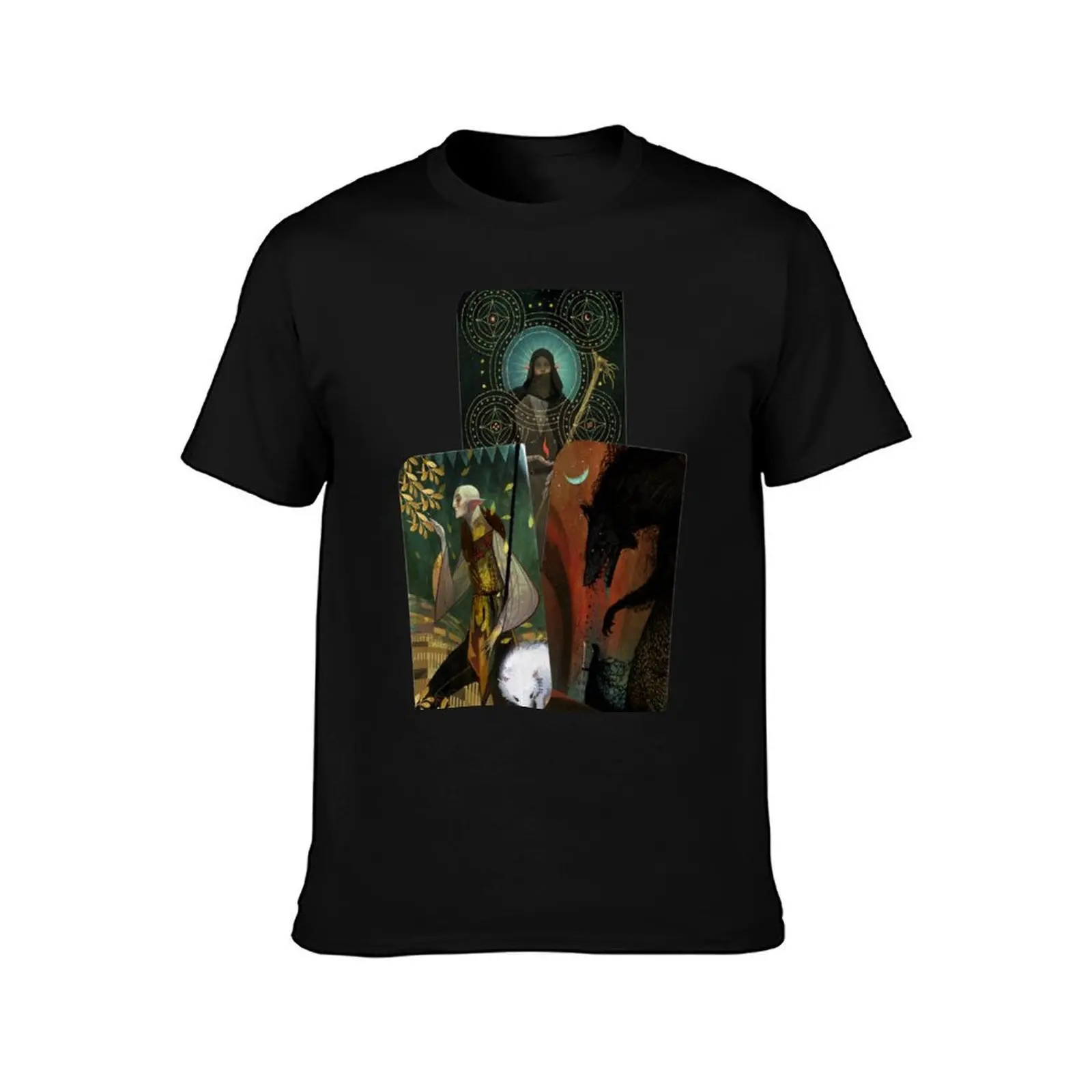 Solas Tarot Card Trilogy T-Shirt t shirts for man graphic funny T-Shirt