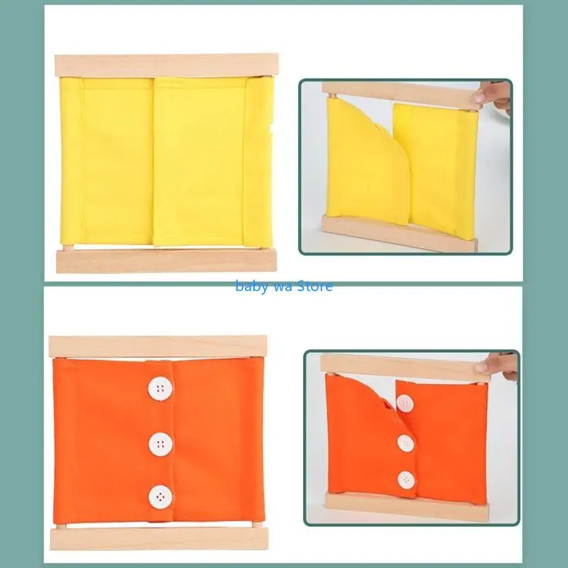 

Learning Toy Board Button Zip Skill Learning Portable Toy for Toddler 3 4 5 4XBD