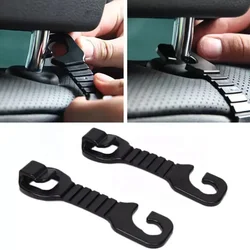 2/4/6PCS Car Seat Back Hook Adjustable Hanging Hook Portable Fastener Clip Seat Hanger Bag Organizer Holder Vehicle Hook