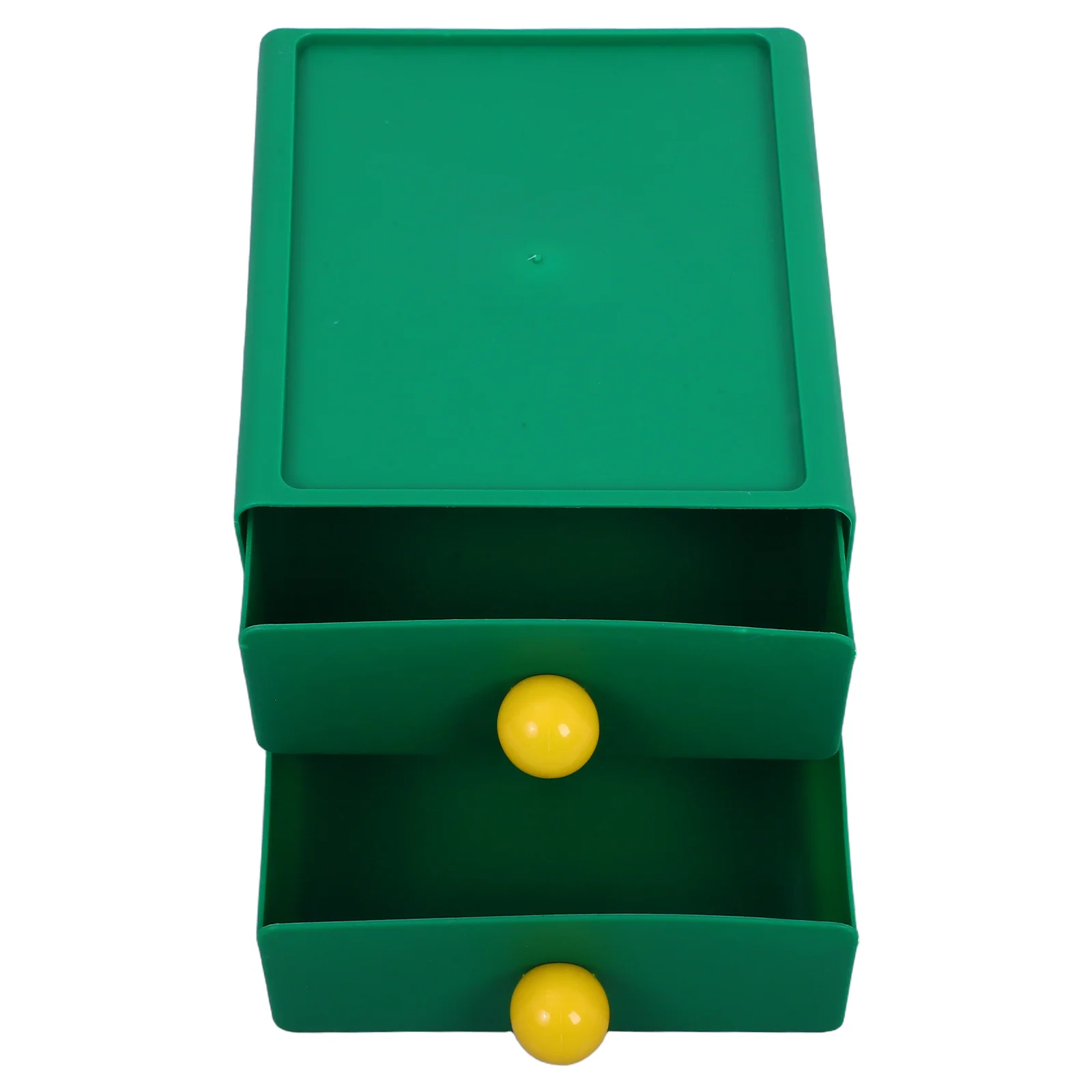 

Storage Box Drawer Capacity Stackable Boxes Green Plastic Desktop Case Office Drawers