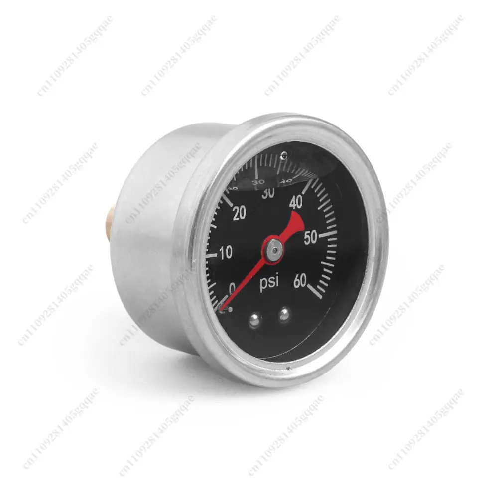 Fuel Pressure Gauge, Pointer Type Liquid Pressure Gauge, 1/8NPT 0~ 60psi/~ 100psi