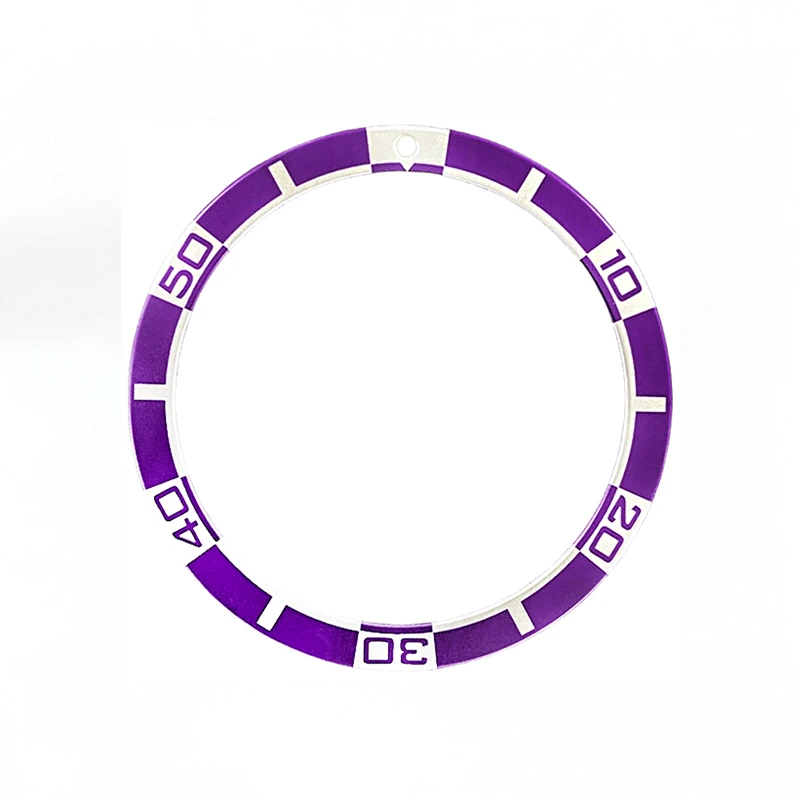 38mm x 31,5mm flache Mode Aluminium Uhr Lünette Einsatz passt skx007 skx009 srpd Uhrengehäuse nh36 nh35 Uhrwerk Männer Uhren teile – Detail 6
