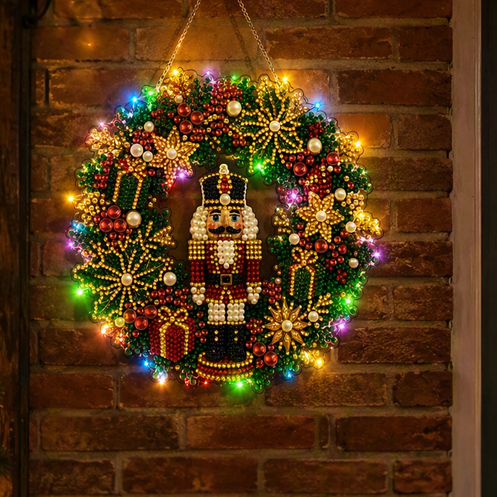 DIY Diamond Dot Christmas Wrea - огляд і ціна Up Lighting Decor