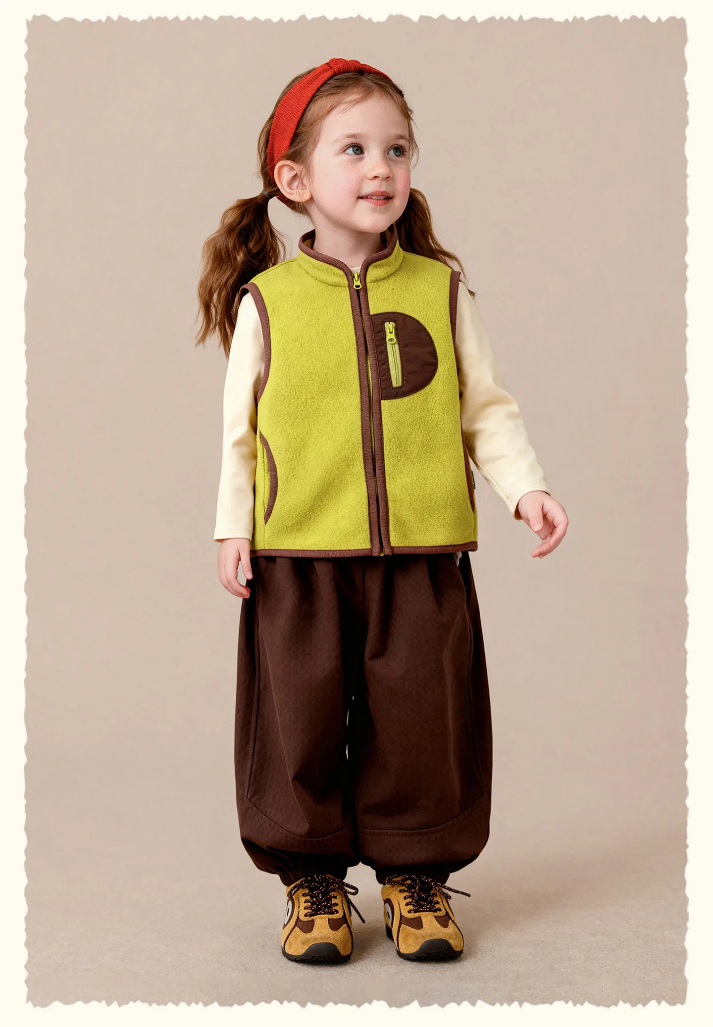 Amila 2026 Herbst Neue Kinder-Polarfleece-Weste Vielseitig Warm Farbblock Weich Bequem Gemütlich Stilvoll Tägliche Mode-Weste – Detail 18