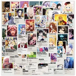 10/30/50pcs Cool Anime Poster Graffiti Stickers Cartoon Jujutsu Kaisen Demon Slayer Sticker Diary Phone Suitcase Decals for Kids