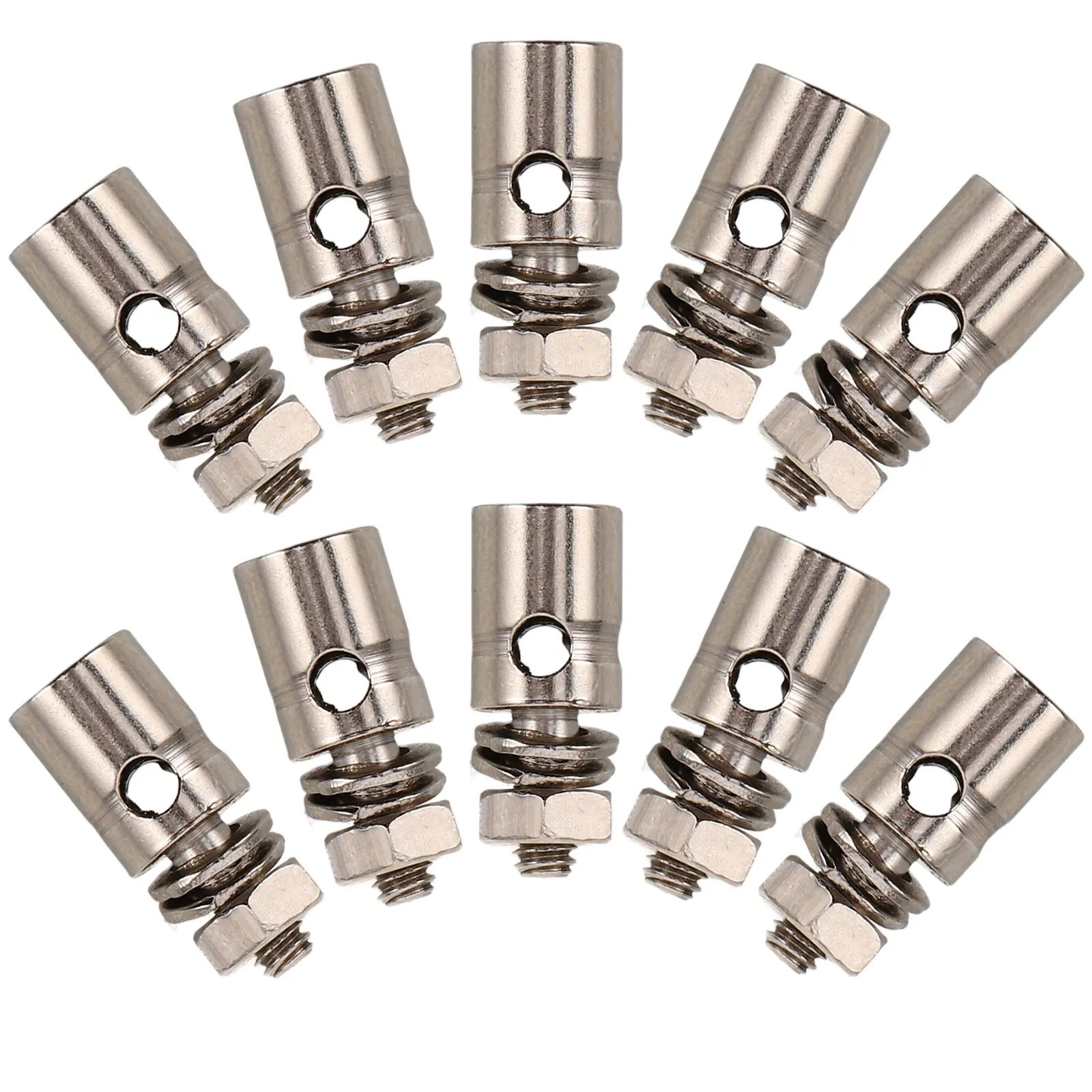 10Pcs Rc Airplane Pushrod Connector Linkage Stopper Precise Rudder Angle Adjustment Quick Install Aircraft Control Rod