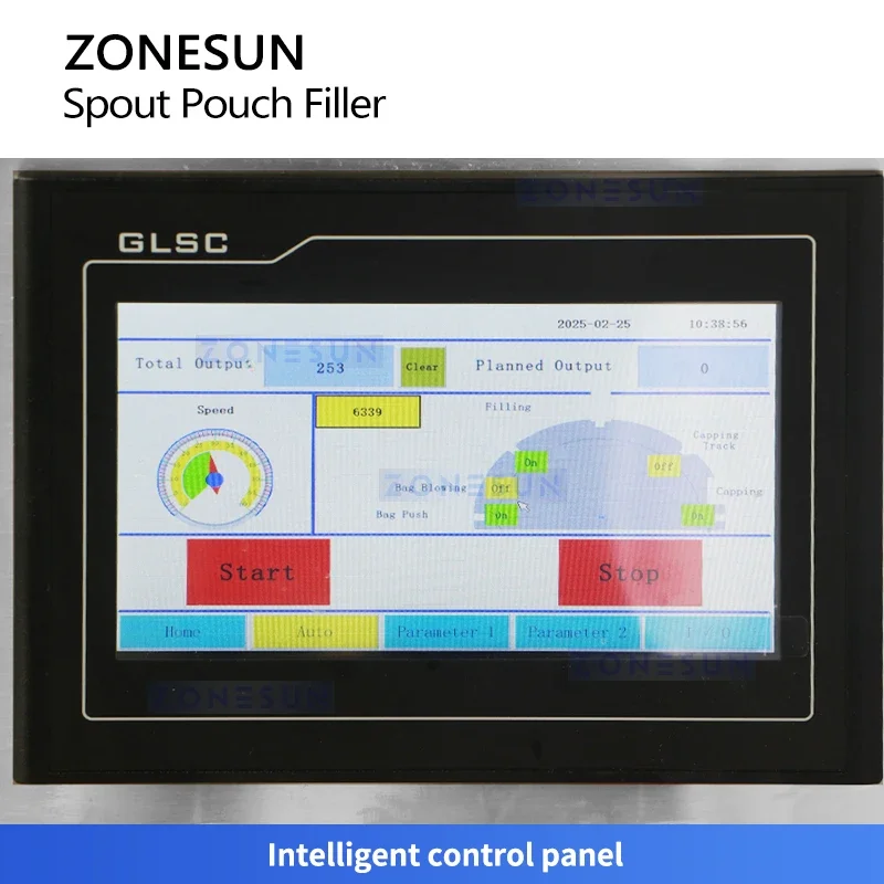 ZONESUN ZS-SVFC1P سطح المكتب صنبور الحقيبة صلصة ملء آلة السد مضخة دوارة قطعة واحدة منتجات لزجة المربى الكاتشب