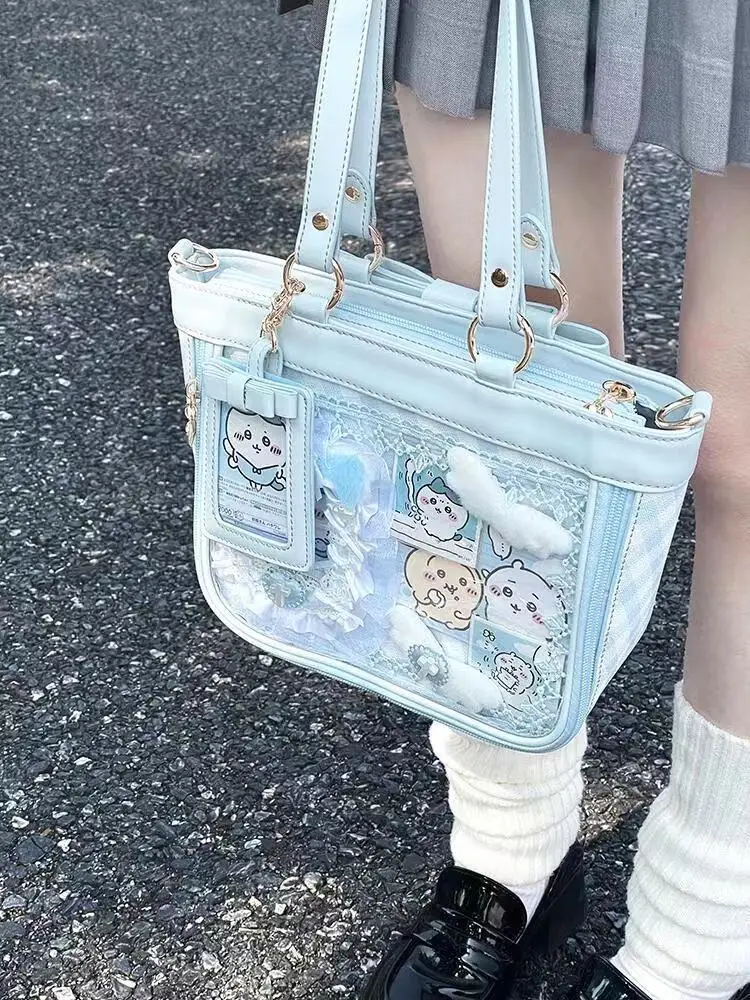 Shoulder Bags For Womens Nylon Tote Bag Sweet Japanese Korea Style Itabag For 18-25 Year Girls Anime Fans Womens Bag 2024 Trend