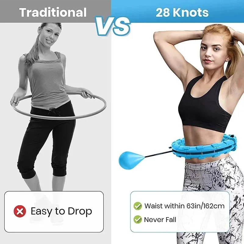 Fitness Exercise Hoops for Abdominal Reduction, Special Weighted Waist Slimming and Abdominal Tightening Fitness Equipment