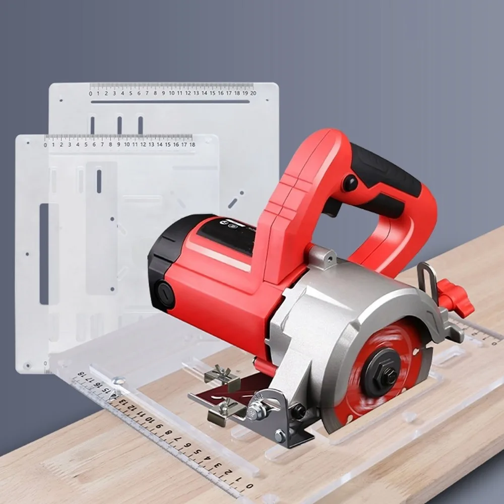 

Transparent Acrylic Base Plate 4 Inch Clear Cutting Machine Plate Versatile Adjustable Woodworking Insert Plate Cutting Machine