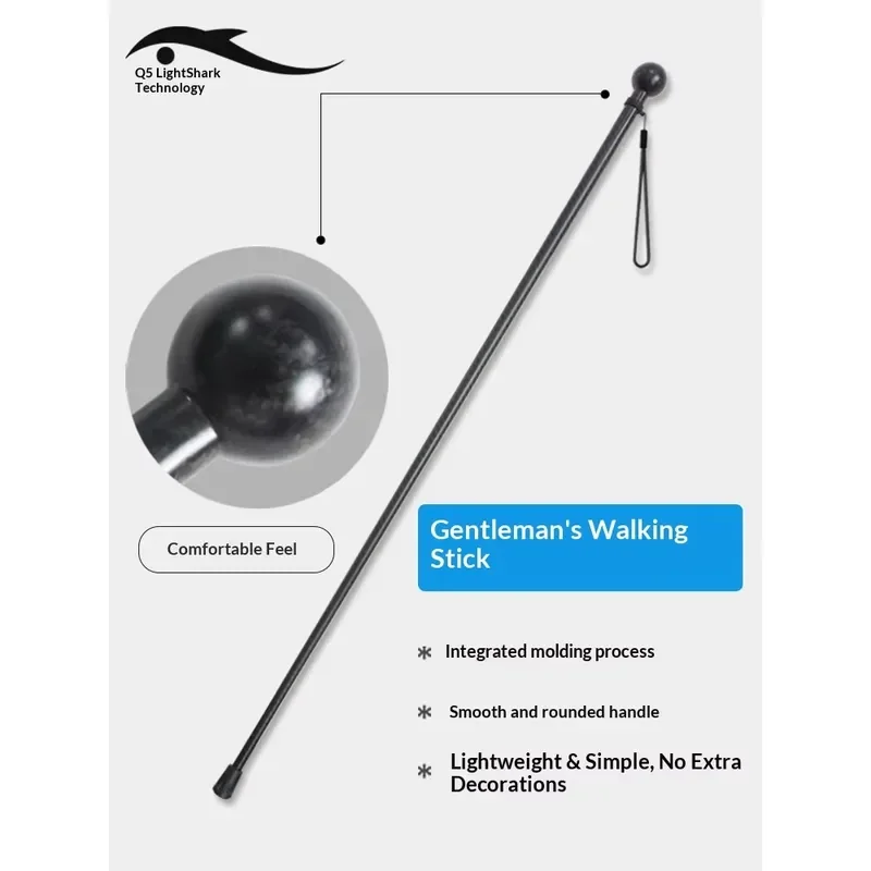 Light Shark Technology Carbon Fiber Anti-Slip Anti-Fall Elderly Outdoor Hiking Walking Stick