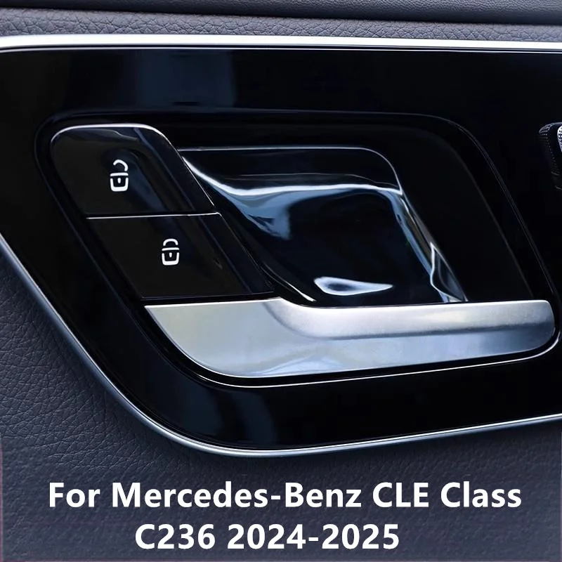 

Для Mercedes-Benz CLE Class C236 2024-2025 наклейка на чашу двери автомобиля внутренняя дверная чаша защитная наклейка из нержавеющей стали