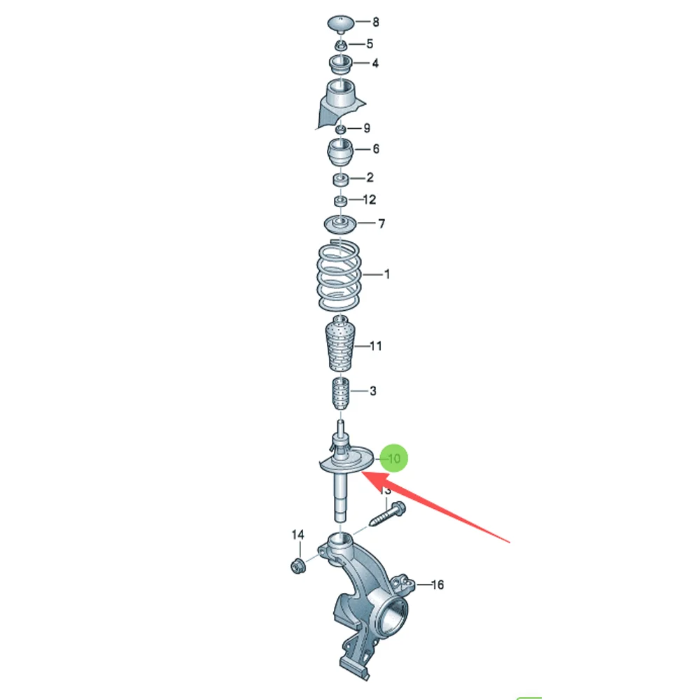 

6RD413031F Front shock absorber For VW Jetta 2013-2019