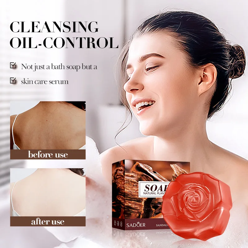 Sandalwood essential oil fragrance black removing soap,whole body whitening soap, anti yellowing anti melanin soap Deep cleaning