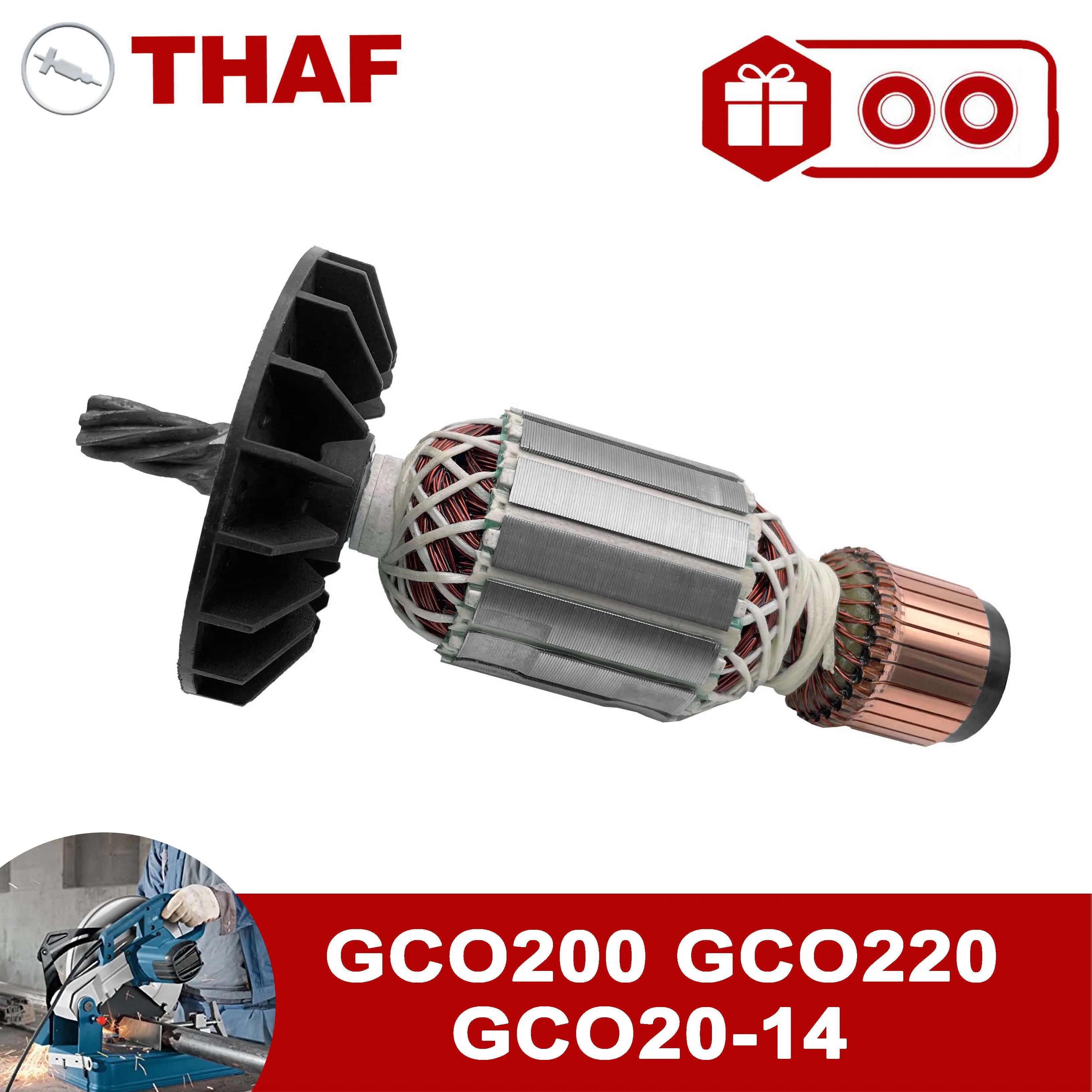 

AC220V-240V Armature Rotor Anchor Replacement for Cutoff Saw GCO200 GCO220 GCO20-14 GCO 200 GCO 220 GCO 20-14