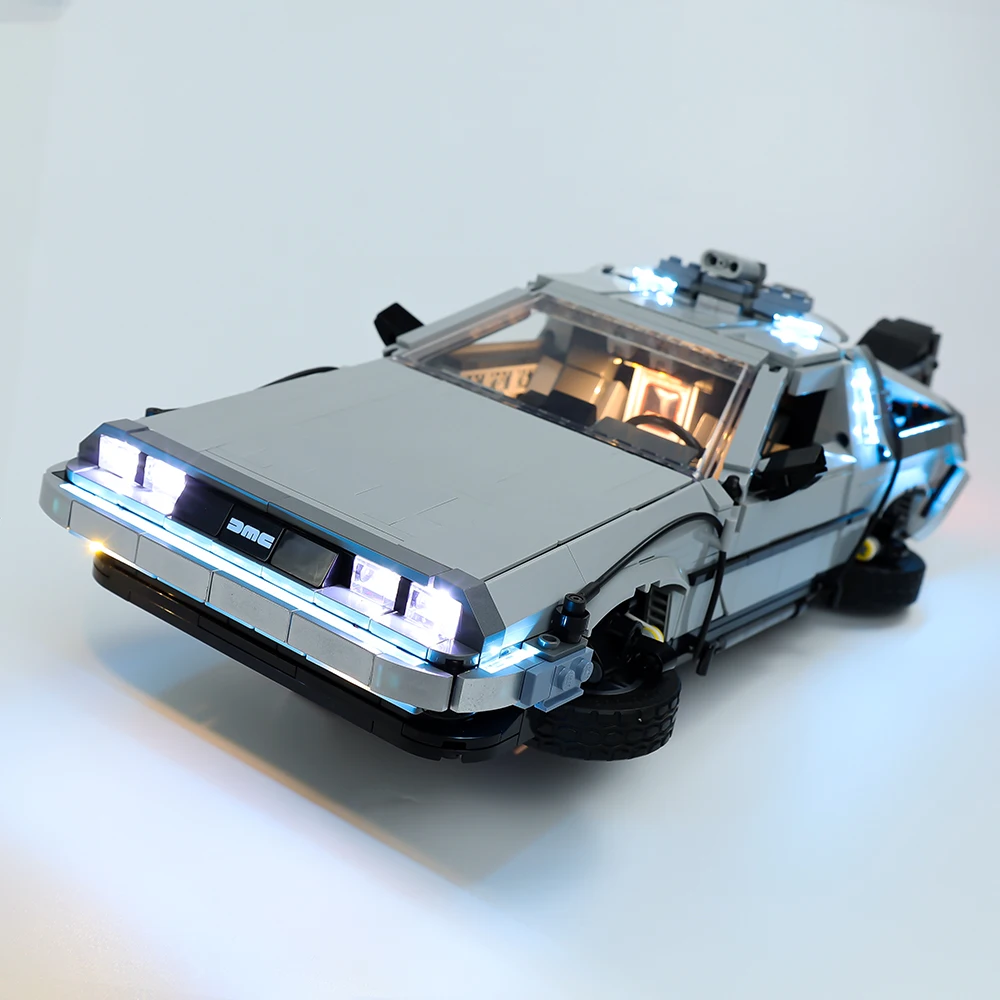 LED Light Set For Creator 10300 Back to the Future Time Machine Racing Car Model Building Blocks Toy Only Lighting Kit Not Model