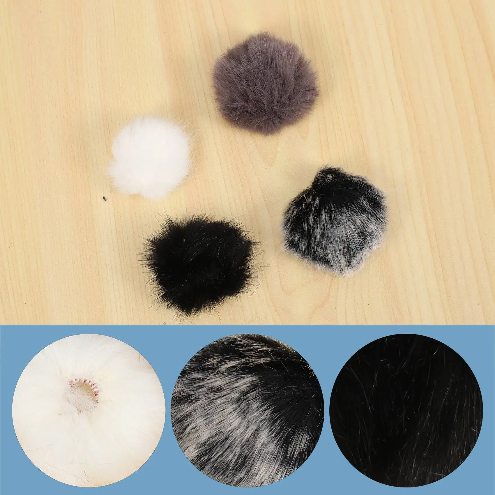 Microfone de lapela universal peludo pára-brisas de pele vento muff macio para lapela microfone de lapela 5mm