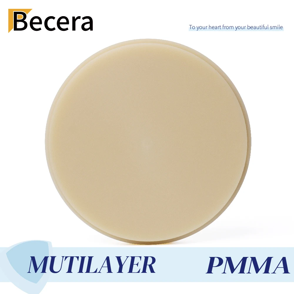 Dental Materials Multilayer PMMA For Temporary Crowns Bridge Classical 16 Shades Bleach With Open 98mm CAD CAM System