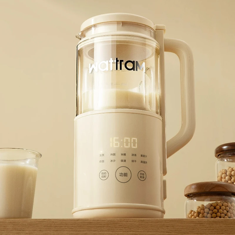

Multipurpose Mini Blender Soy Milk Maker with Heatproof Jug Low Noise Touch Control Smart Timer Easy Clean