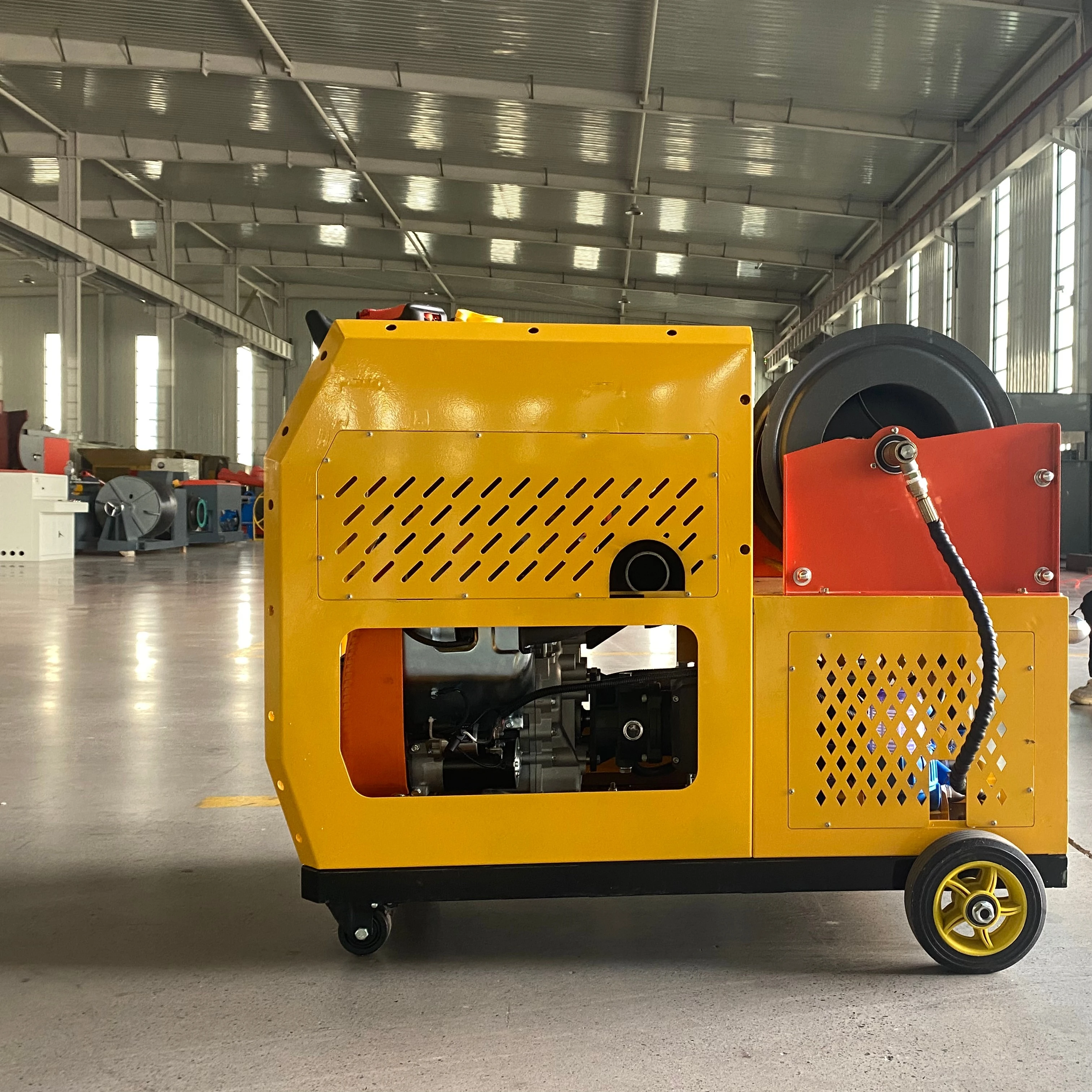 Diesel adjustable water pressure car washing machine, high-pressure pipe cleaning machine, portable commercial cleaning machine