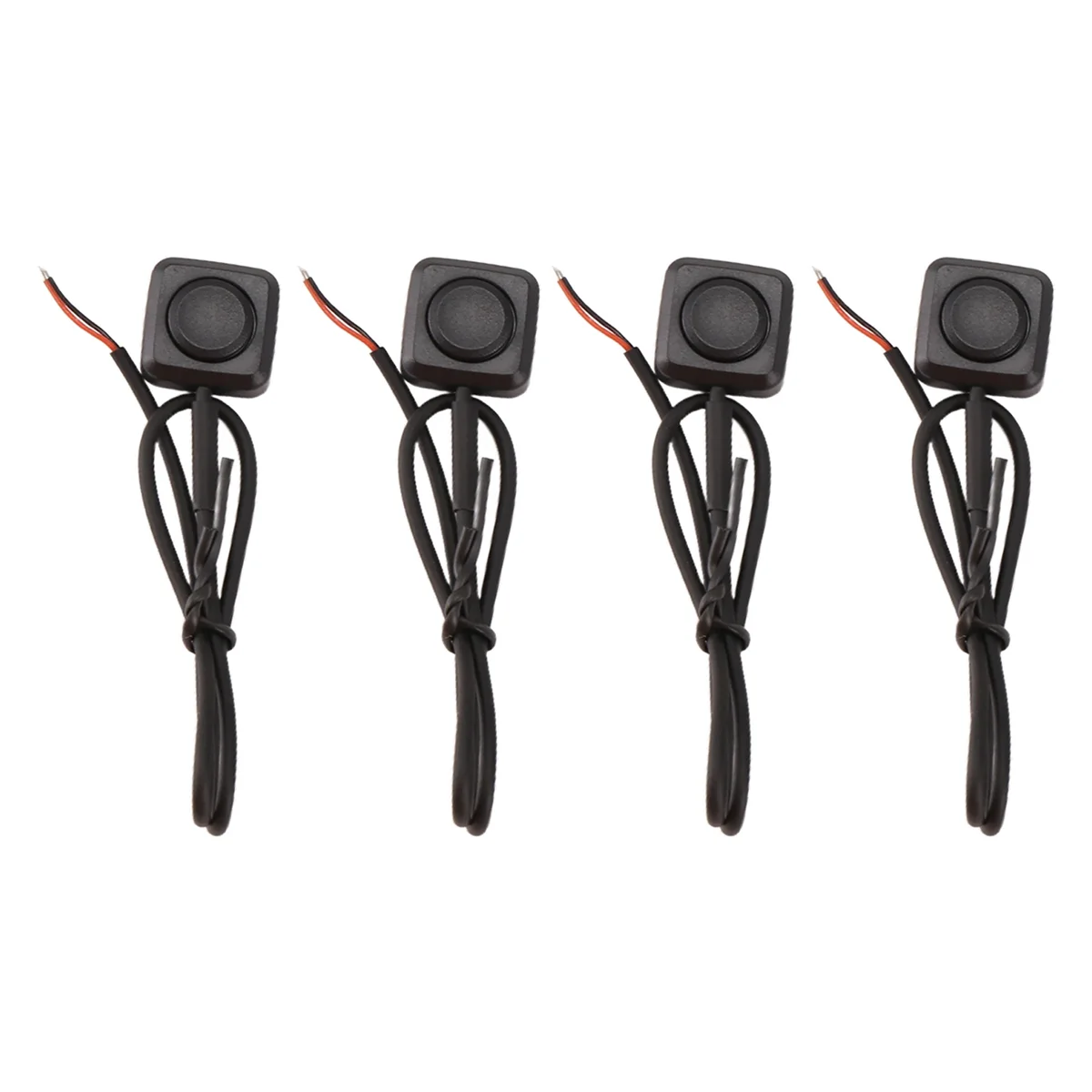 ABNP 4 Pcs Momentary Switch Momentary Push Button ON Off Switch 12V 24V Mount Mini Button Switch