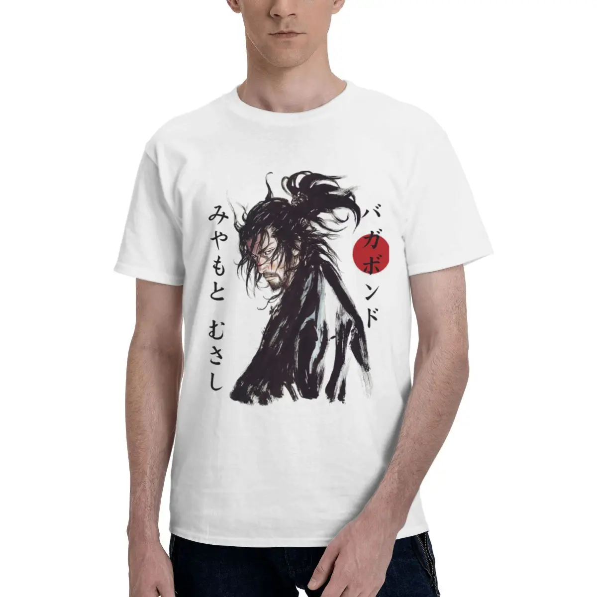 Men Miyamoto Musashi Fans Gifts T Shirt Streetwear Cotton Men T Shirt