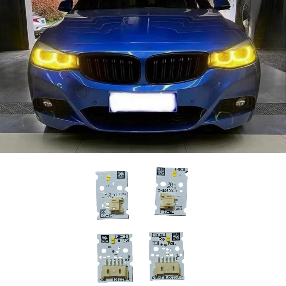 

NEW Headlight LED DRL Daytime Running Light Yellow Color OE# 63117470425 63117470426 For BMW 3 Series F34 GT 2015-2019