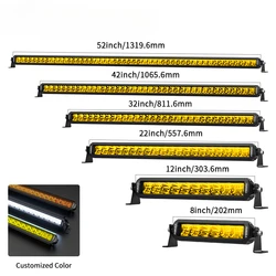 AURORA Patent New Arrival Slim LED Light Bar USA Designed Aurora Screwless 52 inch Amber LED Light Bar