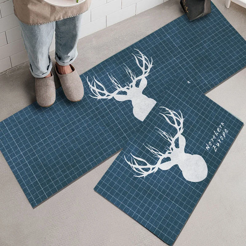 

Kitchen dirt resistant carpet, anti slip, oil absorbing and absorbent floor mat, indoor and outdoor household easy to clean mat