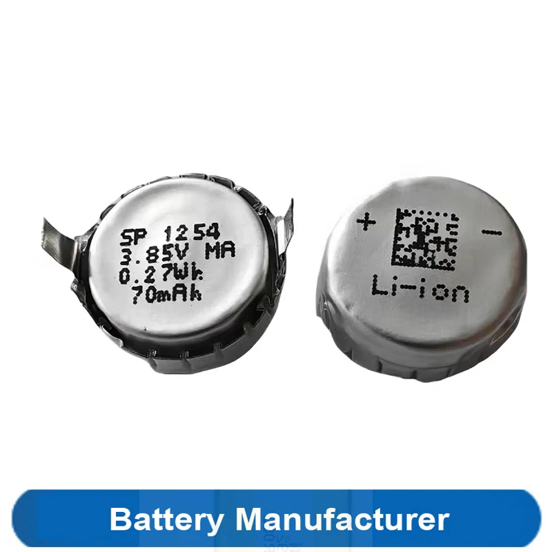 2PCS/Lot 3.85V 1254 70mAh Battery For Soundcore Life P3 Earbuds Airpods Handsfree Earphone