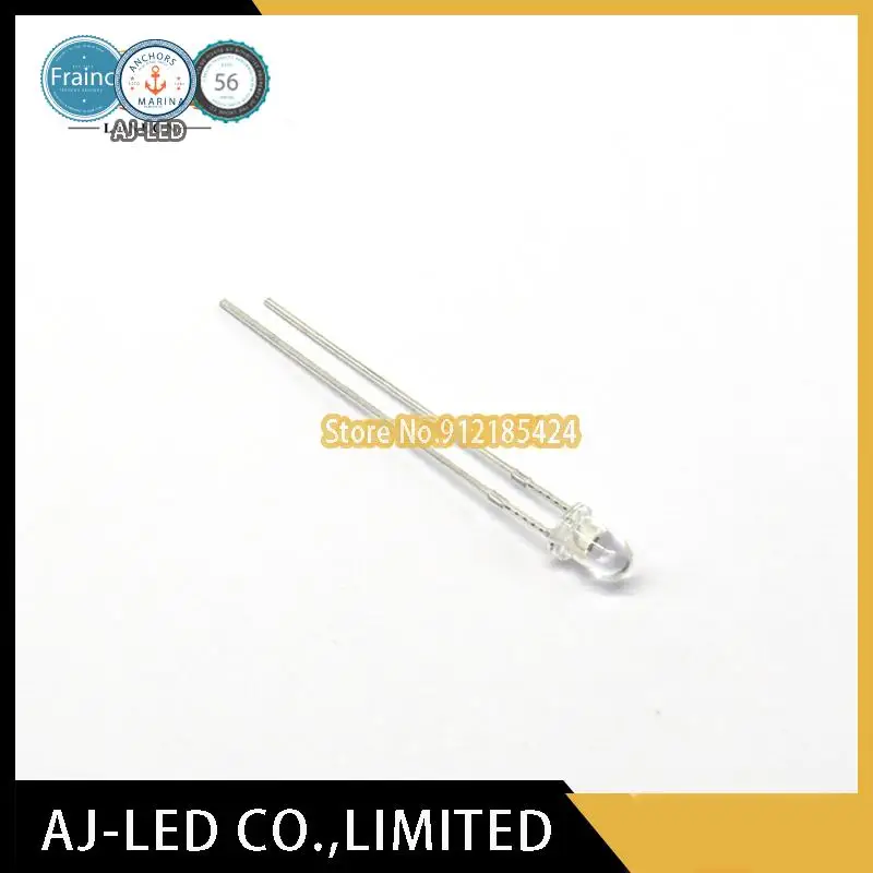 100pcs/lot PT204-6C infrared receiver tube photodiode wavelength 940nm billion light 3mm transparent F3 new