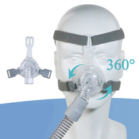 Nasal Mask Full Face Mask CPAP Auto CPAP APAP BIPAP Machine Reusable Nose Facial Mask for CPAP Machine Anti Snoring Sleep Aiding