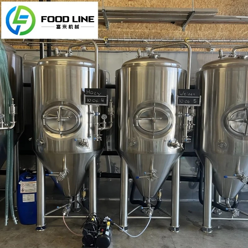 200L Micro Brewery Setup Home Brewing Equipment mit Edelstahlfermenter für Bastelbier