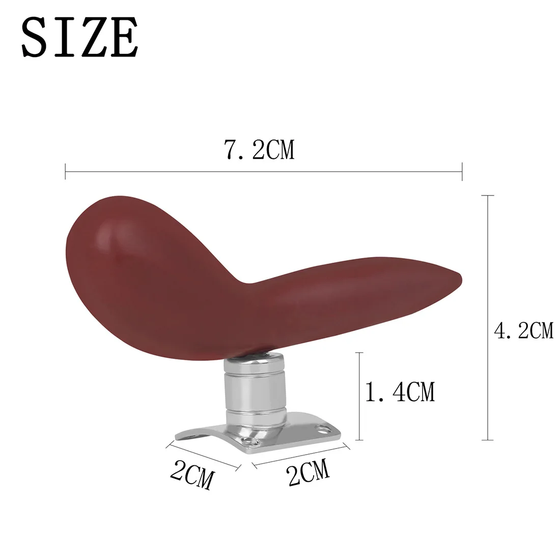 Red Bassoon Thumb Rest Detachable Silver-Plated Base Hand Rest for Bassoon Woodwind Instrument Accessories