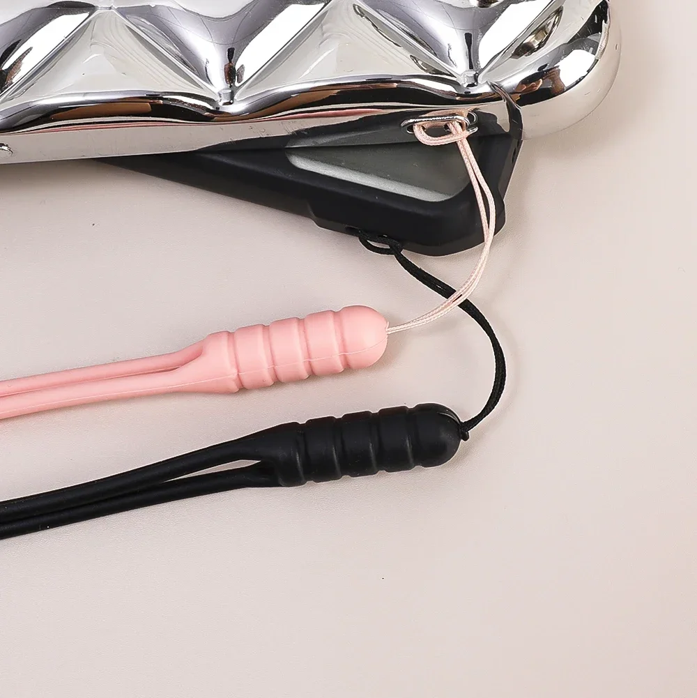 1-5 قطعة أحزمة المعصم اليد الحبل سيليكون قلادة آيفون 17 16 سامسونج S26 Mi الهاتف المحمول المفاتيح مفتاح حبل سلسلة العالمي