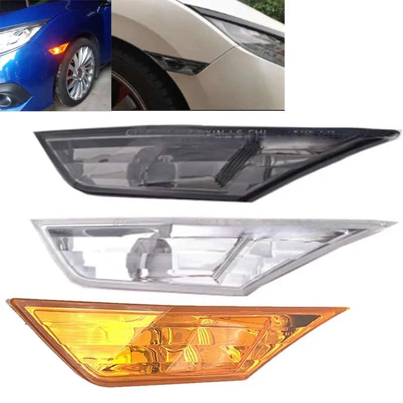 For Honda Civic Coupe Sedan 2016 2017 2018 2019 2020 2021 Car Front Bumper Side Marker Lamp Signal Light Housing Reflector