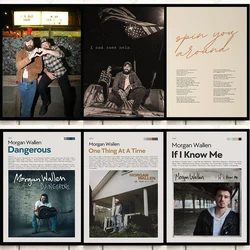 Morgan Wallen Classic Music Album Cover One Thing At A Time, Dangerous Poster Canvas Painting Wall Art Pictures Home Dorm Decor