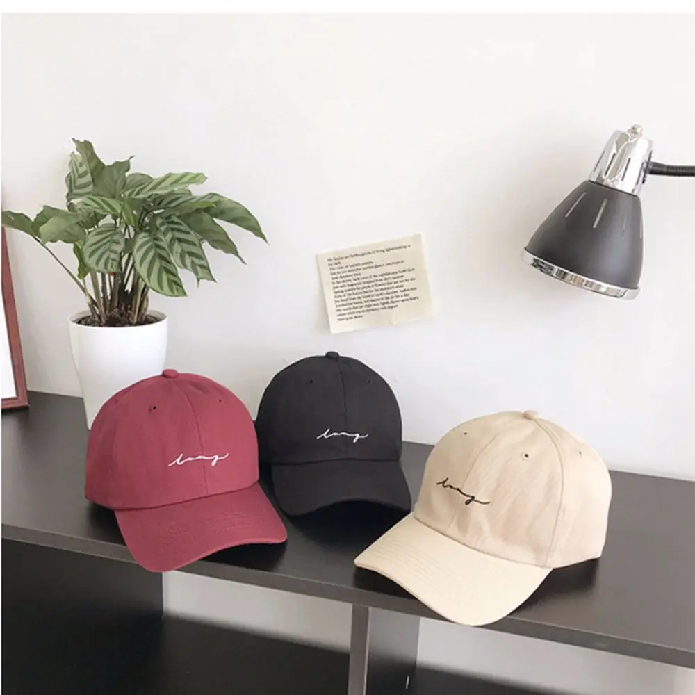 Casual Men Cotton Unisex Hop Hip Summer Sun Hats Baseball Caps Letter Caps Embroidery