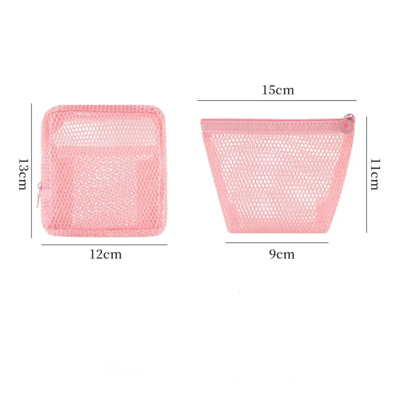 Nylon Transparent Mesh Storage Coin Money Card Lipstick Bag Mini Coin Purse Coin Bag Small Item Bag Cosmetic Case Women