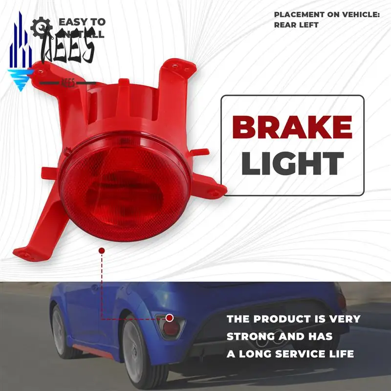 

AEE5-For Hyundai Veloster 2013-2017 Car Rear Bumper Reflector Light Warning Brake Light Signal Lamp