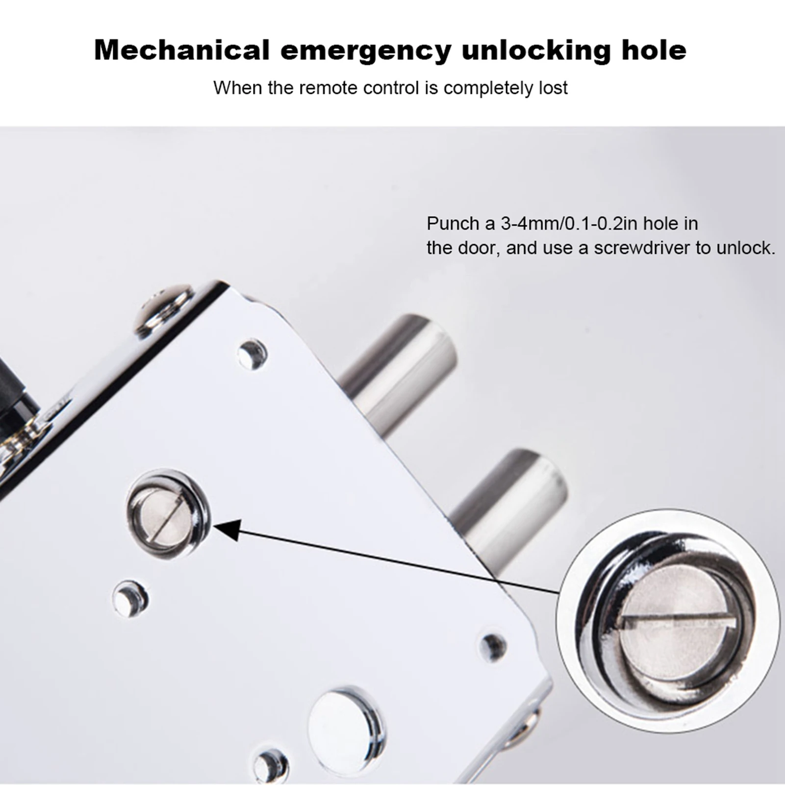 Remote Control Lock Effective Electronic Door Lock Corrosion‑resistant Anti‑Theft gate for Home Security Access Control