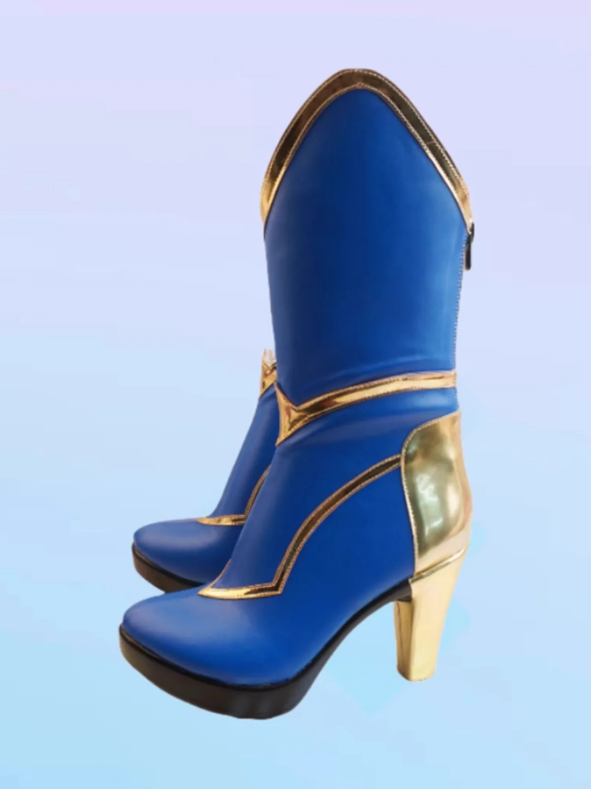 Game LOL Irelia Cosplay Shoes Porcelain New Skin Divine Sword Blade Dancer Irelia Blue Boots Halloween Party Role Play Shoes