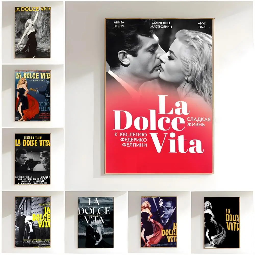 italian classic l-la dolce vita Poster Classic Wall Art  Home Decor  Peel and Stick Unframed