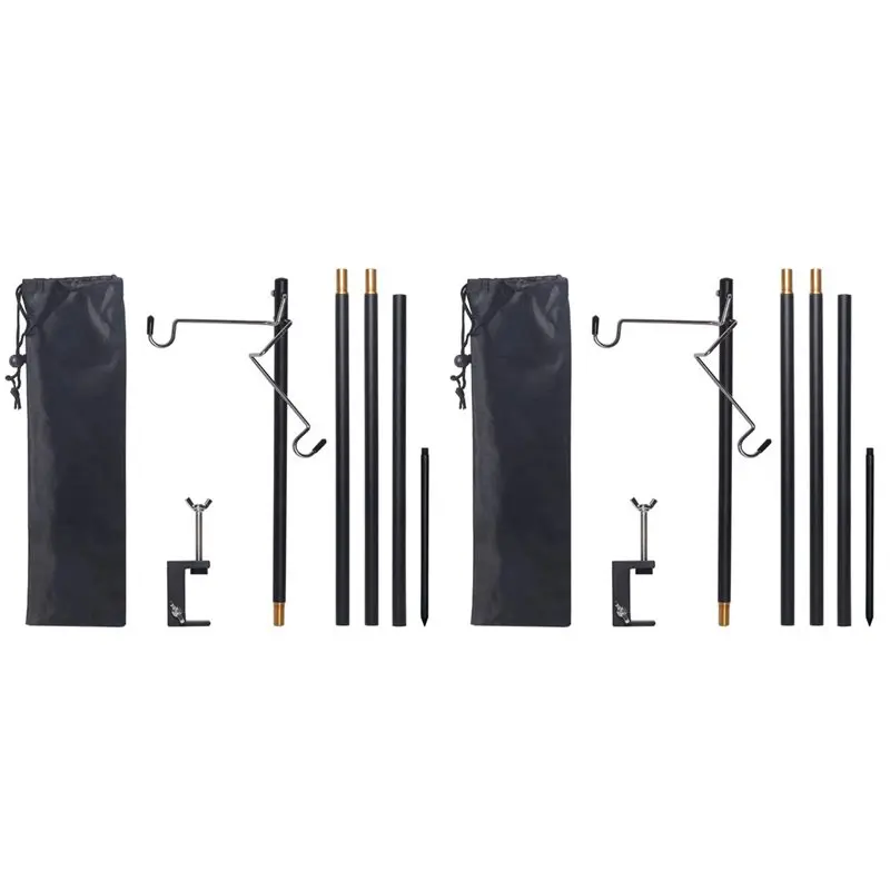 

【TRAVEL ESSENTIAL】2X съемного крепления для кемпингового фонаря, портативный крючок для хранения, держатель для подвесного светильника на палатку/стол