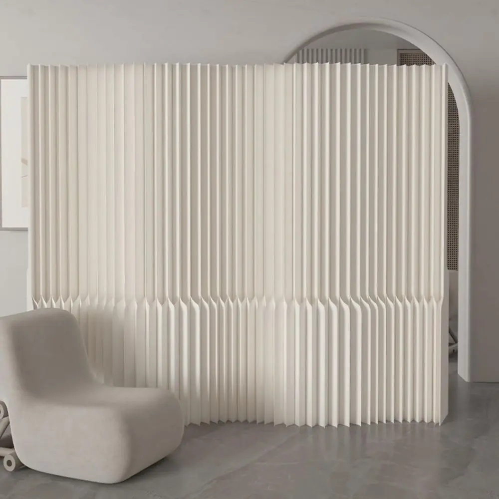 White Modern Honeycomb Folding Room Divider, Portable Privacy Screen for Home and Office, Suitable for Various Spaces (10.2ft W