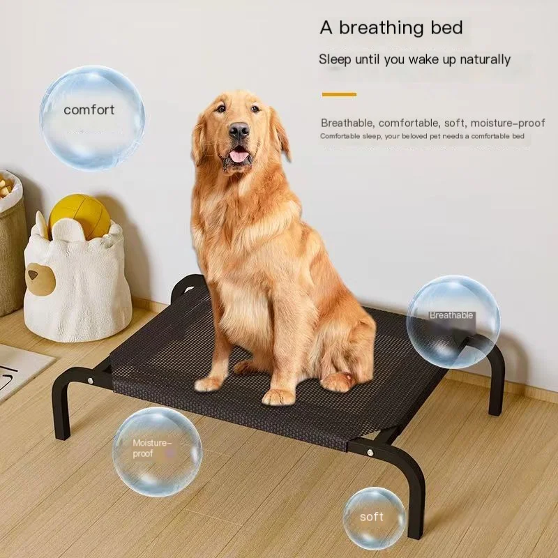 Dog Bed Folding Elevated Pet Bed for Pet Indoor Outdoor Non-Slip Feet Travel Pet Camp Bed for Small Medium Large Dog Supplie